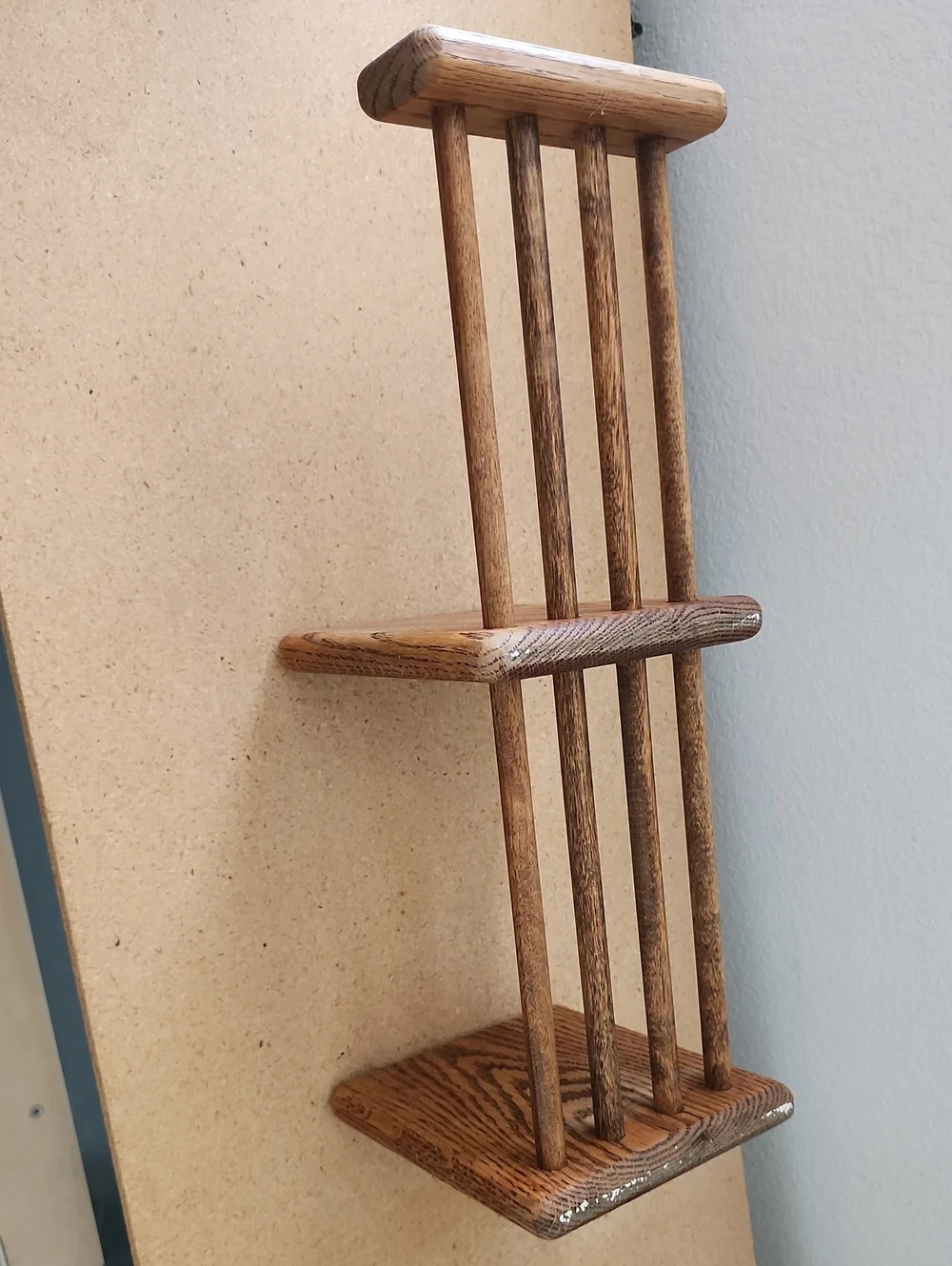 Vtg Wood Expandable Sliding Tabletop Bookshelf Book Rack Decor Shelf Cookbook